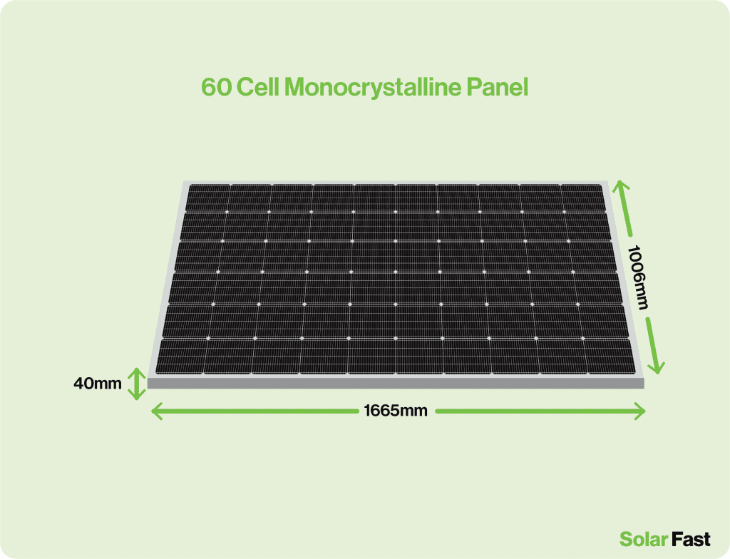 72 cell monocrystalline solar panel dimensions